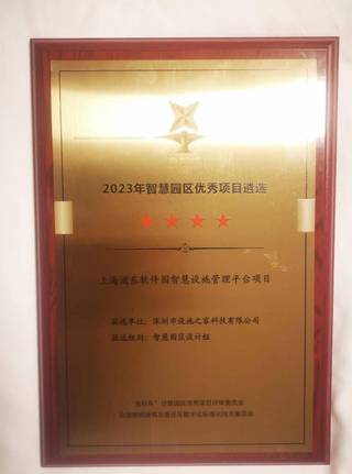 上海浦东软件园金标杯奖牌