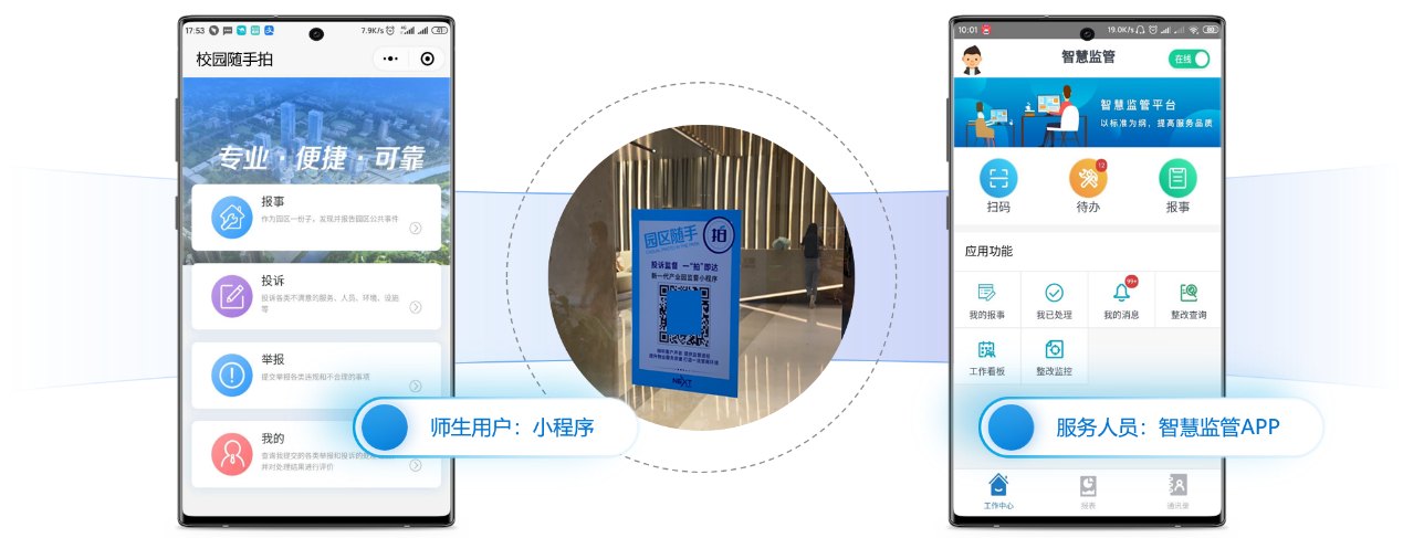 校园随手拍小程序与智慧监管APP：师生报事、服务监管与整改闭环